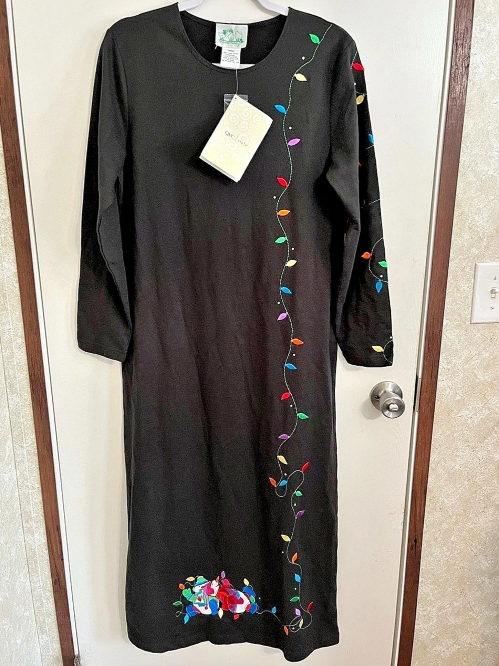 Vintage Quacker Factory Christmas Lights Snowman Dress Christmas